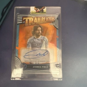 2024 Topps Chrome MLS Mania ANDREA PIRLO Trailblazers Orange AUTO /25 NYCFC - Picture 1 of 2