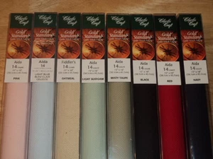 11,14,16, & 18 Count AIDA Charles Craft Cross Stitch Fabric GOLD STANDARD Choose - Picture 1 of 30