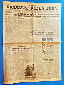 Courier La Soirée 29 Mai 1953 Reynaud-Soraya De Persia-Semenov-Eisenhower