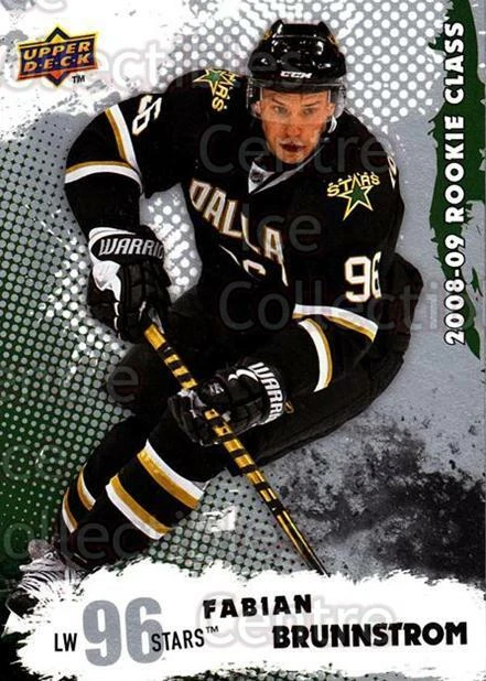 2008-09 Upper Deck Rookie Class #34 Fabian Brunnstrom - Image 1 of 1
