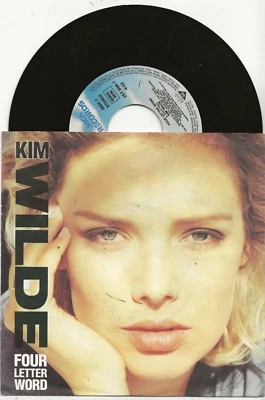 KIM WILDE FOUR LETTER WORD 1988 SINGLE FROM GERMANY, MINT - Image 1 of 2