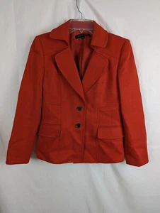 Anne Klein RN54050 Blazer Red Size 4 - Picture 1 of 6