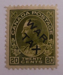 CANADA #MR2C VF o/g  WELL CENTERED  WAR TAX  CAT.$180+ CAN.SHIP $1.99 COMB.SHIP - Picture 1 of 2