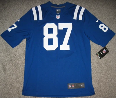 Camiseta deportiva Nike azul medio para hombre Reggie Wayne Indianapolis Colts Foto 1 de 4