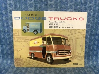 1959 Dodge Truck P300 & P400 Delivery Van / Step Van Original Sales Brochure - Image 1 of 3