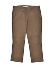 Henry Cottons Womens Tapered Casual Trousers It 44 Medium W32 L25 Brown Ga10