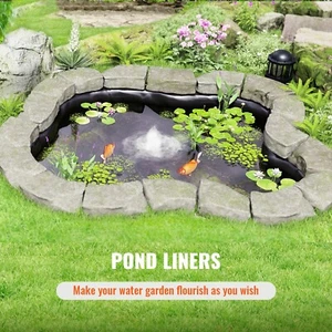 Pond Liner Fish Liner 20 x 25 ft 45 Mil EPDM Easy Cutting Underlayment - Picture 1 of 9