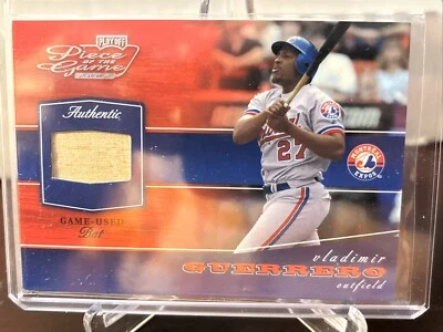 2002 Playoff Pieza del Juego Materiales Vladimir Guerrero #POG-90 HOF Foto 1 de 3