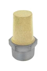 Silenciador de escape neumático Milton®, 1 1/2" MNPT 40 micras de bronce sinterizado - Imagen 1 de 6