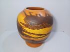 Mid Century Royal Haeger USA Orange Peel Glaze Art Pottery Vase Vintage 9&quot;