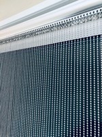 1 x SPHERE SILVER Metal Beaded Ball Galley Indoor Chain Curtain Fly Screen