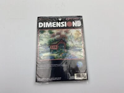 Dimensions Cobblestone Bridge Crewel Embroidery Stitch Kit 7x5 Craft 6222 - Image 1 of 3