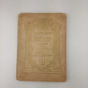 Albo d'onore dei ferrovieri caduti per la patria -descrizione su ogni foto  1923 - Picture 1 of 7