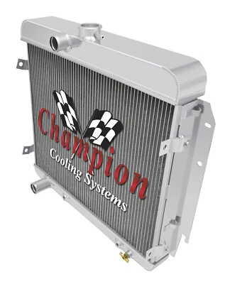 3 Row Atomic Champion Radiator for 1966 Plymouth Barracuda V8 Engine #CC66 - Image 1 of 4