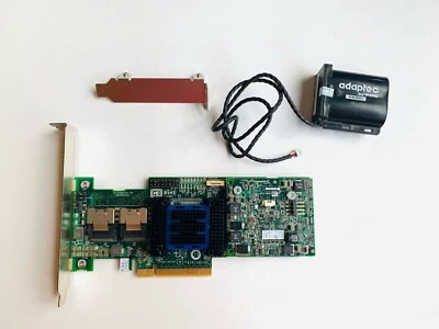 ASR-6805T ADAPTEC 512MB SAS 6Gb/s 8I-PORT RAID CONTROLLER W/BATTERY BOTH BRACKET - Image 1 of 4