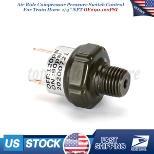 90-120PSI Air Ride Compressor Pressure Switch Control 1/4 inch NPT Connector NEW - Picture 1 of 6