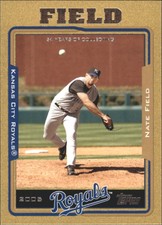 2005 Topps Gold Kansas City Royals Baseball Card #138 Nate Field /2005