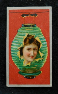 1902 British American Tobacco Company Cigarette Card - Beauties Lantern Girls - Image 1 of 2