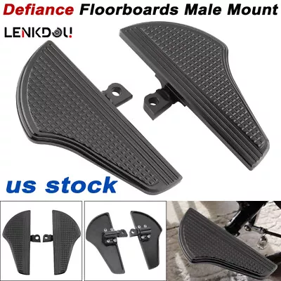 Par de pedales de estriberas mini para Harley Touring Softail Dyna Sportster Foto 1 de 4