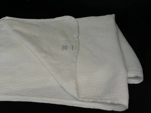 Spencer’s White Thermal Waffle Weave Baby Blanket Vintage - Picture 1 of 4