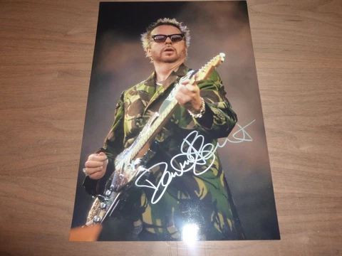 DAVE STEWART signed 12X8 photo EURYTHMICS+ COA Cover