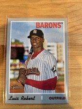 2019 TOPPS HERITAGE MINOR LEAGUE LUIS ROBERT BIRMINGHAM BARONS #154