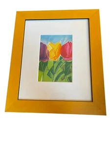 Tulips 1, 2,3 Original Art Print Framed and Matted By Andrew Snyder - Picture 1 of 5