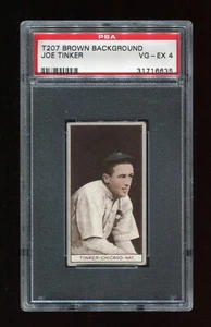 JOE TINKER 1912 T207 RECRUIT - PSA 4 VG-EX - HOF CHICAGO CUBS - Picture 1 of 2