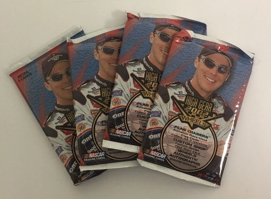 2002 Wheels High Gear Factory Sealed NASCAR Racing Retail Edition 4 Pack Lot - Image 1 of 1