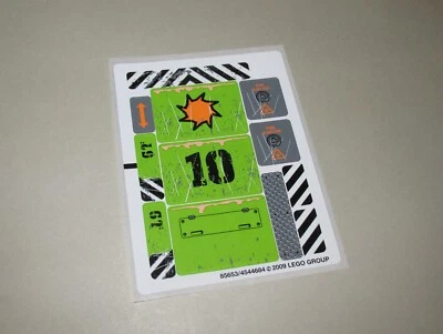 Lego Power Miners Original Unused Sticker Sheet Titanium Command Rig Set 8964 - Image 1 of 3