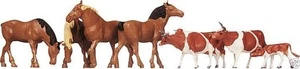 Faller 154002 Horses, brown-spotted cows 1:87 H - Picture 1 of 1