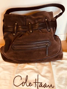 Cole Haan Brown Leather Handbag Tote - Picture 1 of 10