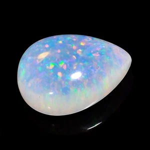 Natural Ethiopian Welo Fire Opal Pear Cabochon Gemstone 22x17x09MM 17.50Cts. - Picture 1 of 3