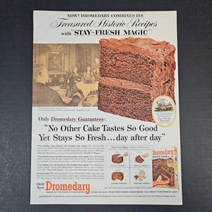 1957 Dromedary Cake Mix Teddy Roosevelt Trophy Room Vintage Print Ad Oyster Bay - Picture 1 of 7