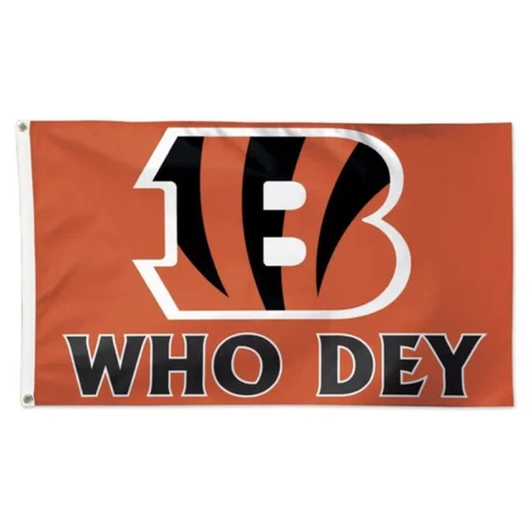 Cincinnati Bengals Team 3x5ft Flag Who Dey Man cave Free Shipping USA Seller Cover
