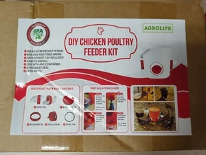 Chicken Feeder Poultry Feeder DIY Port Gravity Feed Kit #440 - Picture 1 of 7