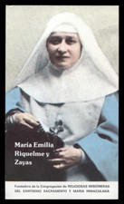 santino-holy card""B.MARIA EMILIA RIQUELME Y ZAYAS"