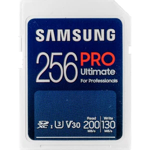 256GB Samsung PRO Ultimate SDXC Memory Card for Cameras/Trail Cameras/Computers - Picture 1 of 4