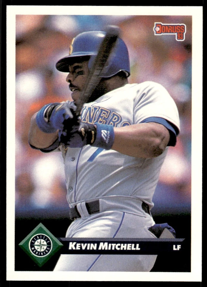 1993 Donruss Baseball Card Kevin Mitchell C Seattle Mariners #157 - Image 1 of 2