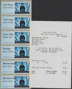 ERROR! GAMES OF THRONES to ww100g 1st on 2nd Collector Strip POST GO + RECEIPT - Picture 1 of 1