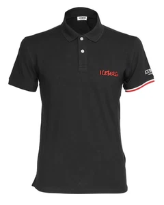 NWT ICEBERG POLO shirt beachwear black cotton pique luxury S - Picture 1 of 2