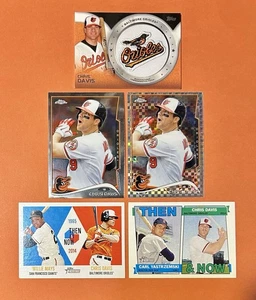 PAQUETE DE 5 TARJETAS CHRIS DAVIS 2014-16 Topps (leer descripción) - Imagen 1 de 2