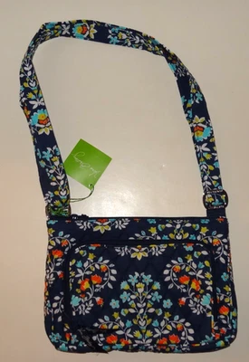 NUEVO BOLSO BANDOLERA VERA BRADLEY LITTLE HIPSTER ARAÑA FLORAL Foto 1 de 4