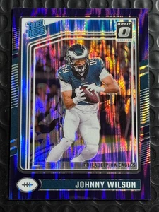 2024 Panini Optic - Rated Rookie Johnny Wilson Purple Shock Prizm #256 (RC) - Bild 1 von 2