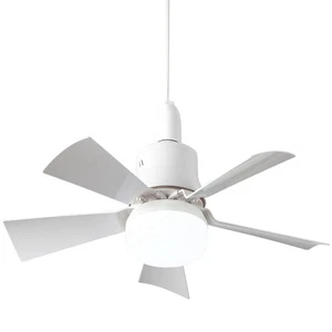 Socket Fan Light with Remote, Ceiling Fan with 3-Speeds, Dimmable LED, E273104 - Picture 1 of 10