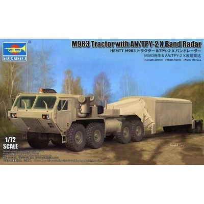Modellino Camion M983 Trattore Con Anno / tpy-2 x Band Radar TRUMPETER 07177 1/ - Immagine 1 di 4