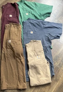 Dickies Shirt Pocket Loose Fit Short Sleeves Lot Of 5 - Picture 1 of 3