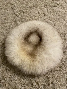 Fur Turban White And Brown Hat for Women - Picture 1 of 2