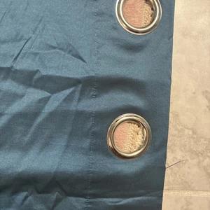 3 paneles de cortina JCPenny Studio azul verdoso ojal superior 94"X50" - Imagen 1 de 8