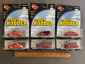 LOTE DE 6 COCHES DIECAST HOT WHEELS 2002 STREET RODDER 1-3 FORD CUPÉ MIDNIGHT OTTO - Imagen 1 de 12